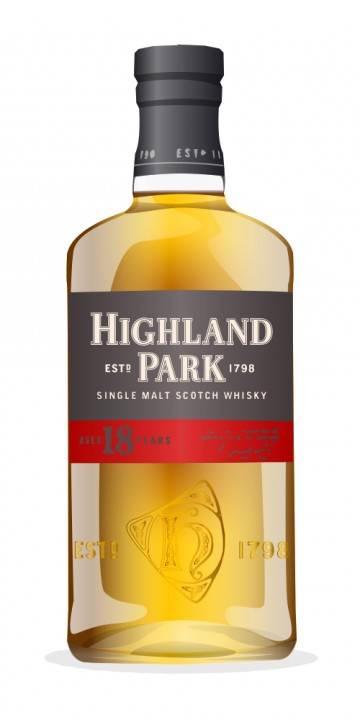 Highland Park 18 Year Old Single Malt Whisky, 70cl : : Grocery