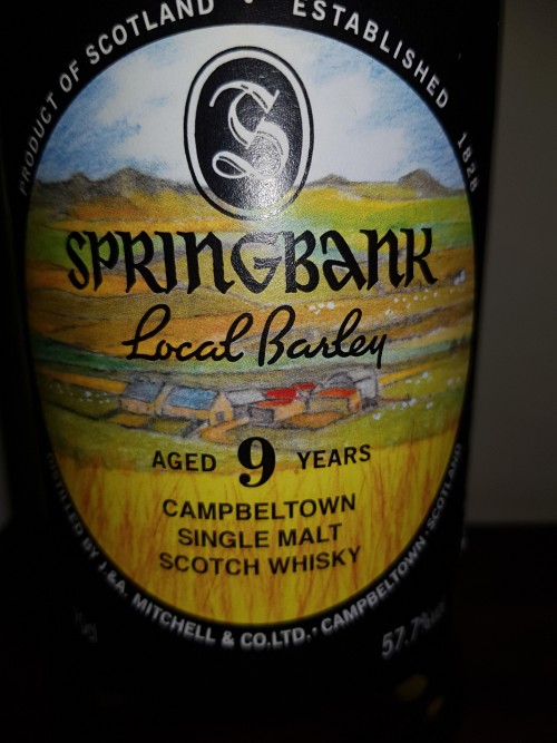 Springbank Local Barley 2018 9 years old 