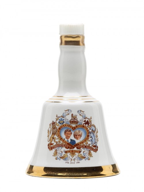 Bells HRH Prince Charles and Lady Diana Spencer Commemorative Decanter 1981