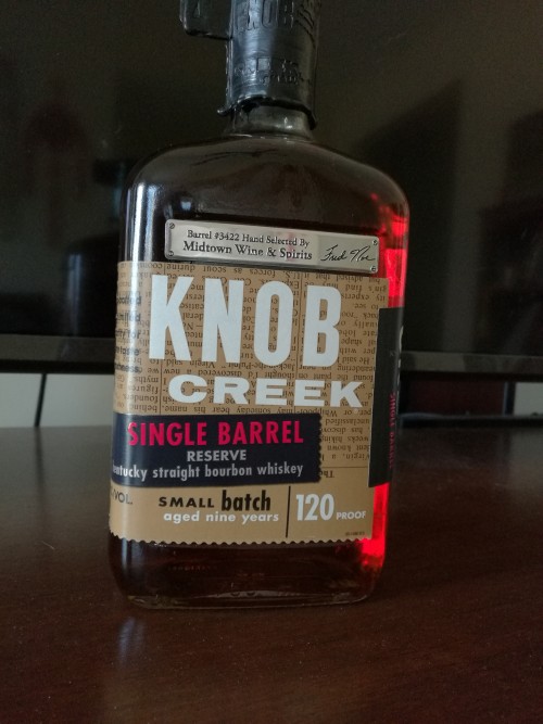 Knob Creek Single Barrel Reserve 9 Year Old