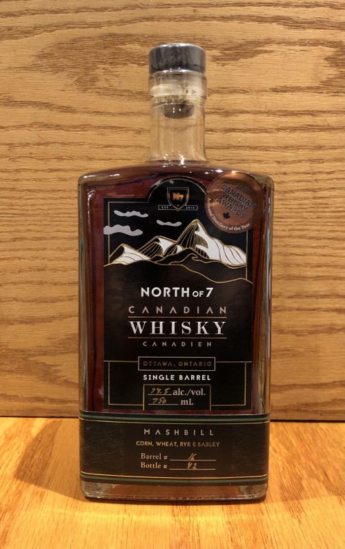 North of 7 4-Grain Single Barrel Canadian Whisky