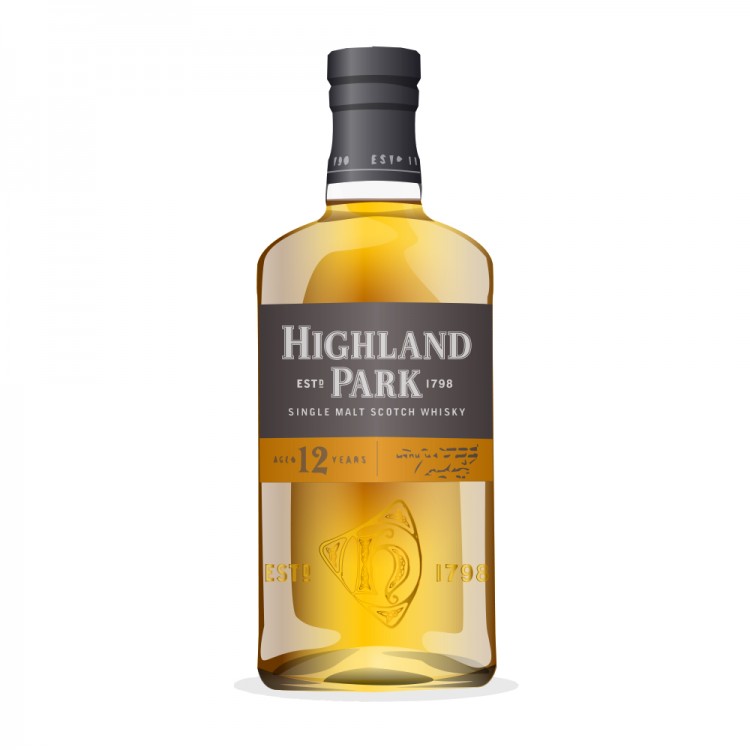 Highland Park 12 Year Old Single Malt Scotch Whiskey Proof: 87 750