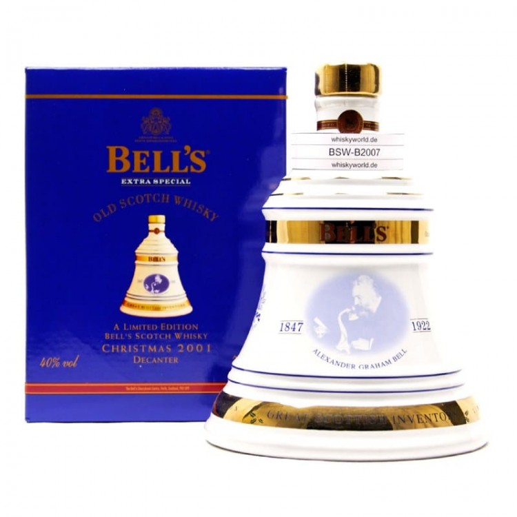 Bells 2001 Christmas Decanter