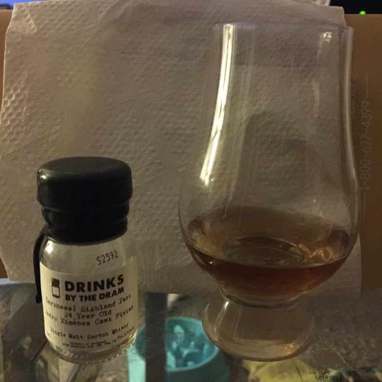 Darkness! Highland Park 24 year old Pedro Ximenez cask finish 